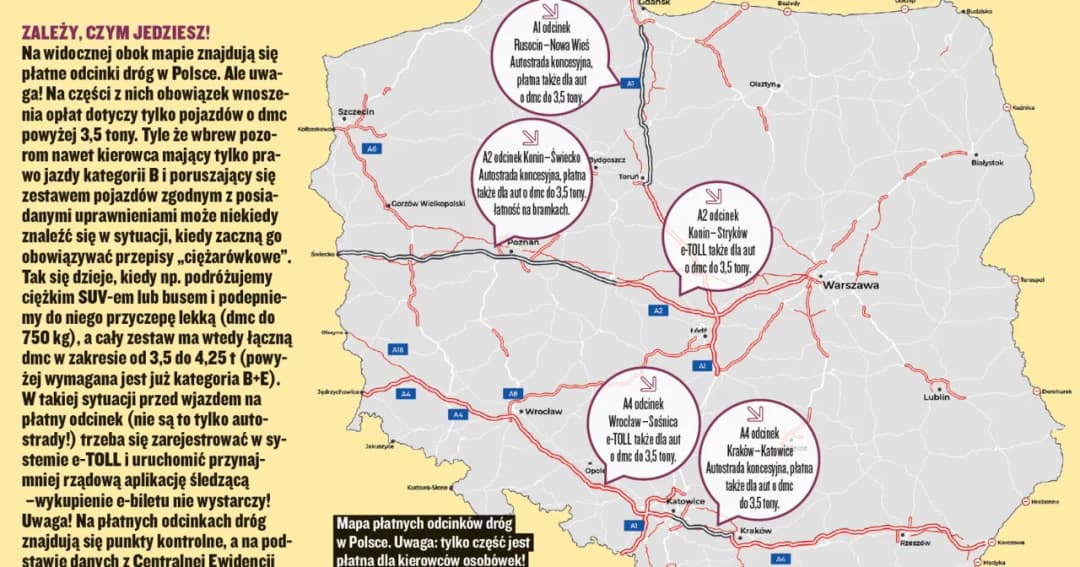 Jakie autostrady obejmuje e toll? Sprawdź, co musisz wiedzieć