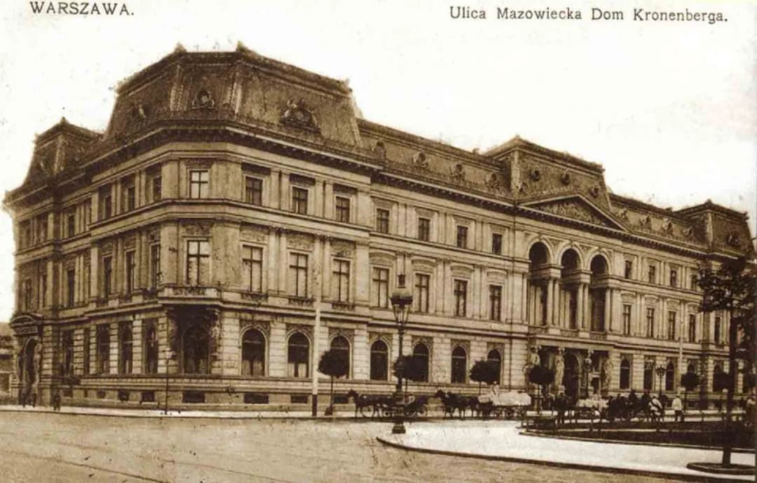 Pałac Kronenberga w Warszawie: Historia, architektura i zniszczenie
